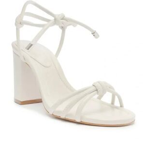 Schutz Kate Block Sandals – Pearl/Cream – Size 7
